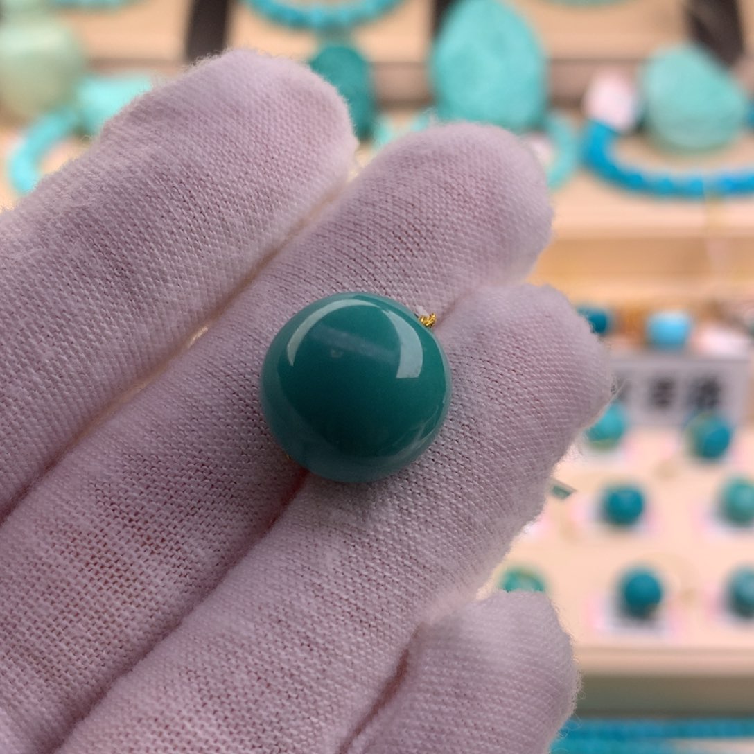 绿松石珠宝奇石未镶嵌13.9