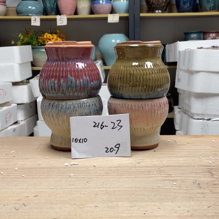 紫砂花盆多肉花盆微瑕23