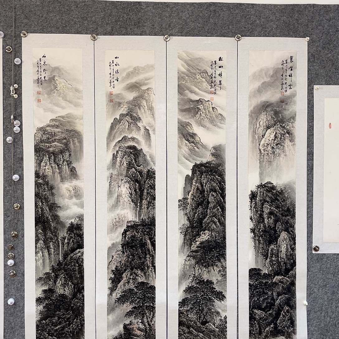 国画山水画作品写意