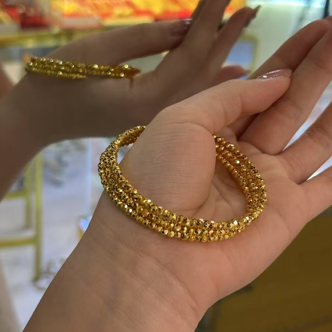 足银银制品 纯银【咪艾双首饰】常规款手镯简约大气手饰