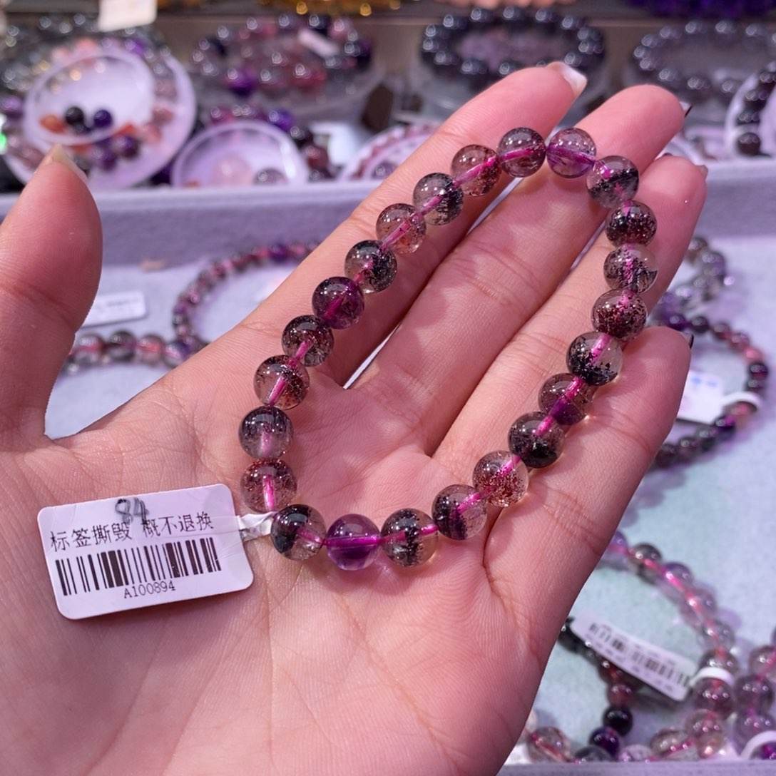 水晶手链未镶嵌常****糖超七毒液8+