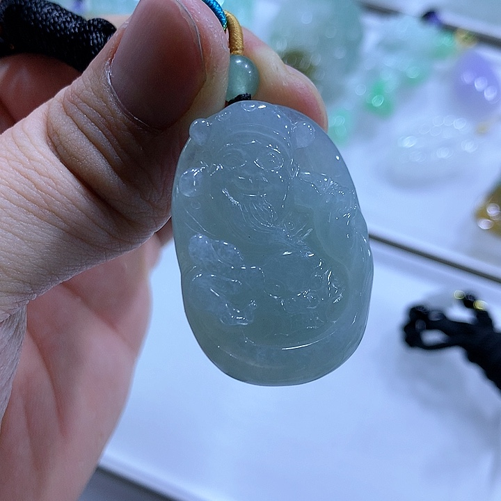 翡翠颈饰未镶嵌天然翡翠A货吊坠