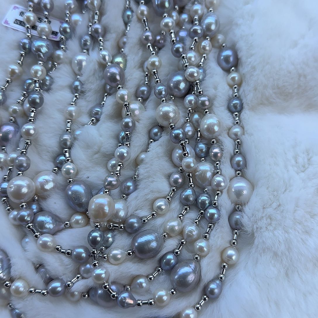 未镶嵌项链定制710淡水珍珠