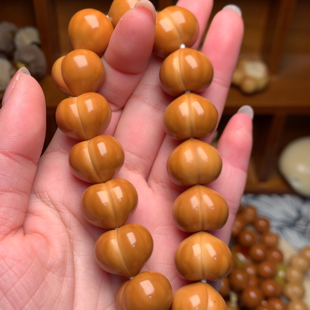 猴头核桃吊坠17玻璃底屁桃手持素