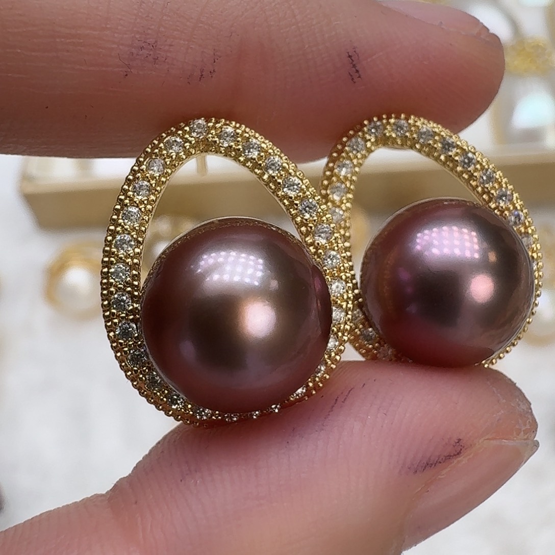 未镶嵌耳饰淡水珍珠