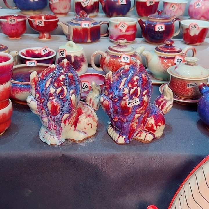 瓷片微瑕钧瓷主人杯摆件工艺品