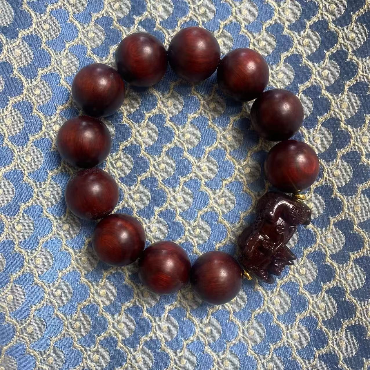 小叶紫檀貔貅手串瑶轩堂精选高端SC289