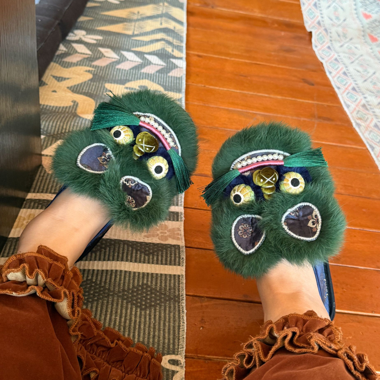 【特价翡翠虎】·花田家·原创手工千层底虎头鞋