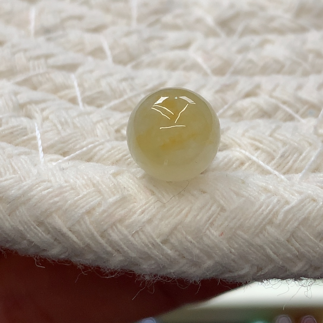 定制翡翠未镶嵌 毛货抛光定制 桂花黄翡 卡8.6