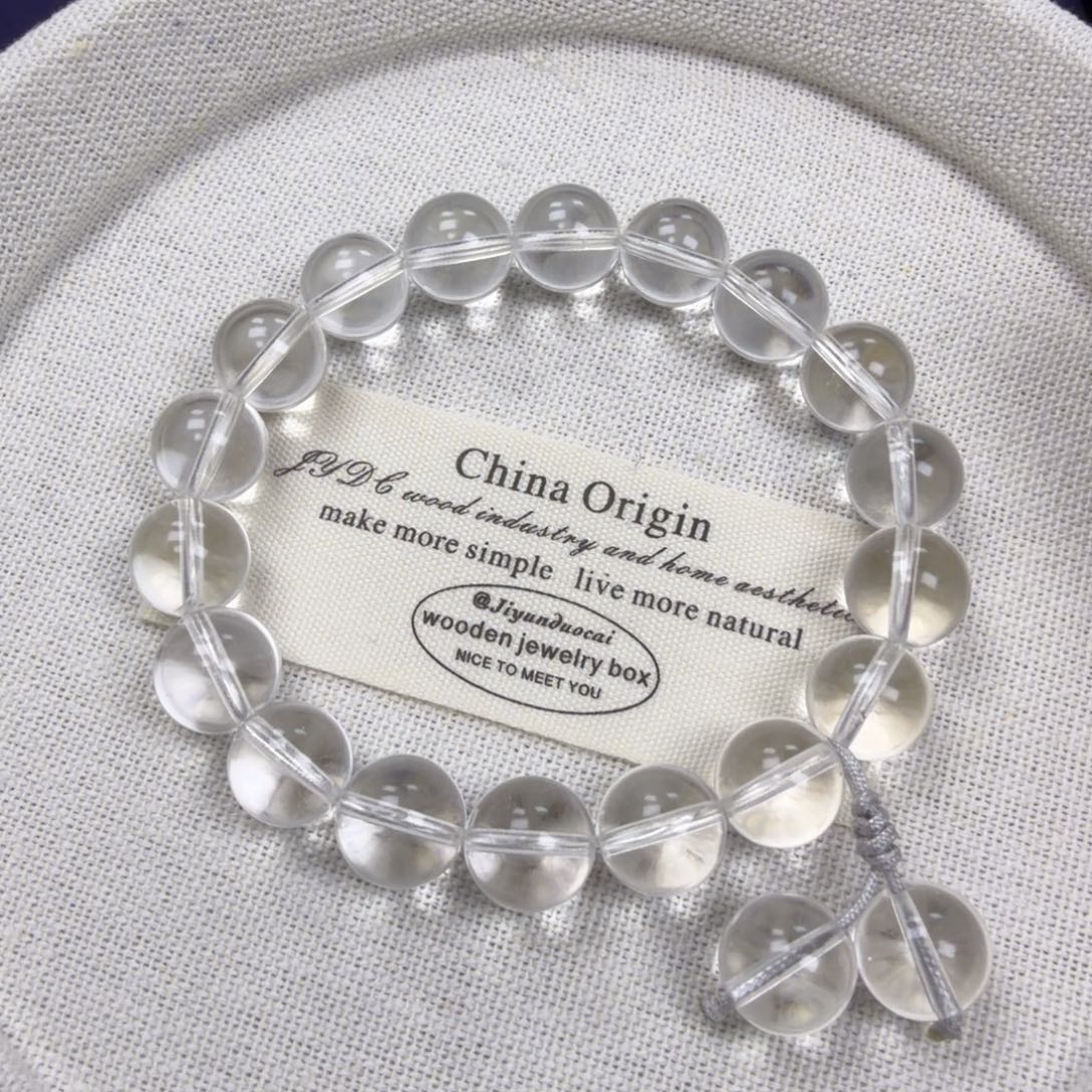 咪****未镶嵌手串水晶白水晶手串