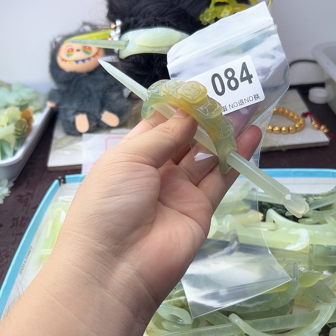 合金蛇纹石玉发饰?****星