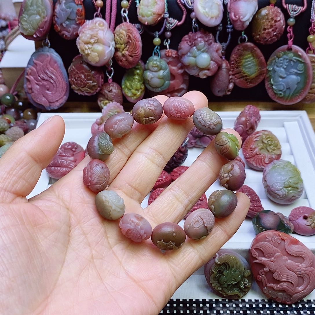 玛瑙/玉髓盐源玛瑙手链未镶嵌