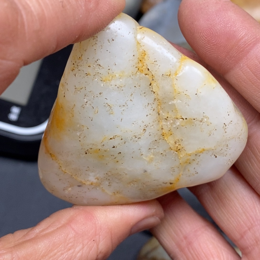 和田玉挂件银S925镀金镶嵌