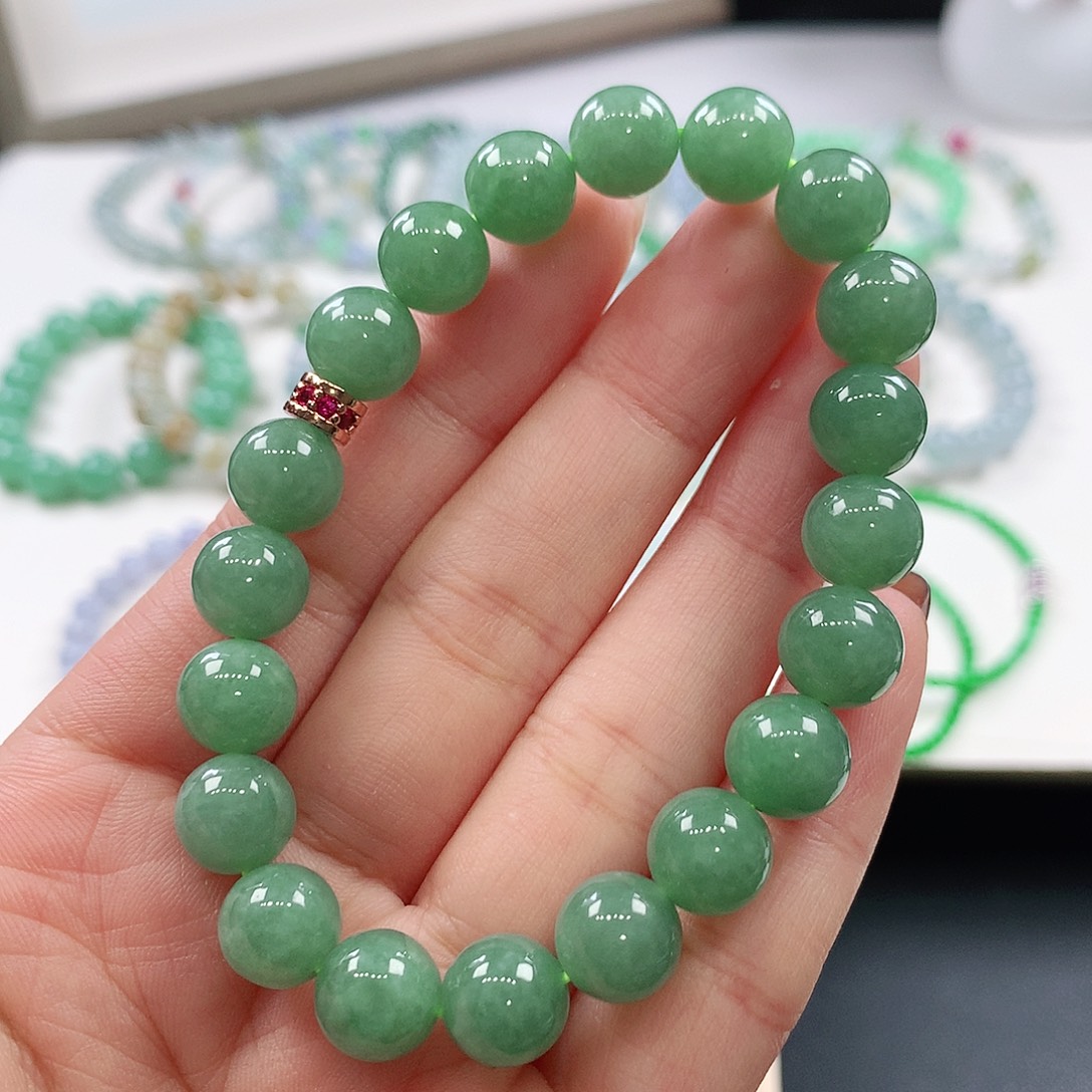 翡翠未镶嵌手链9.2mm