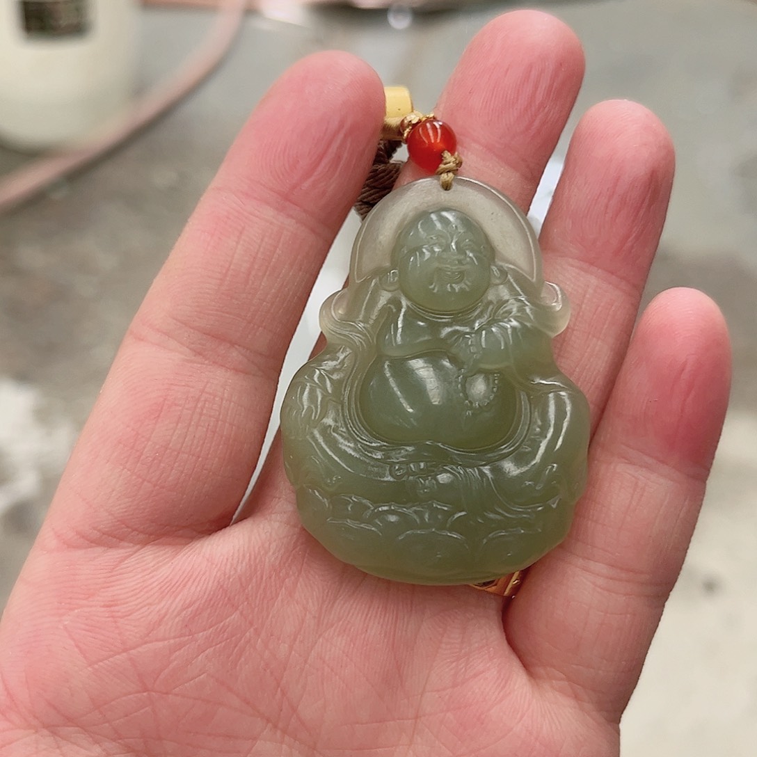 和田玉颈饰未镶嵌纯天然和田玉佛400
