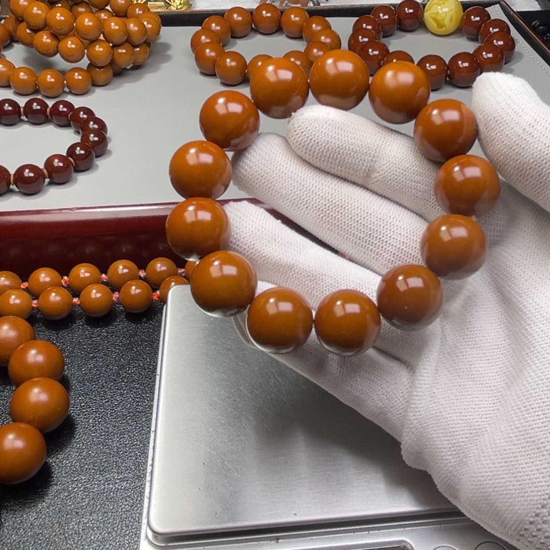 橄榄核手串℡****°1.75树王14颗