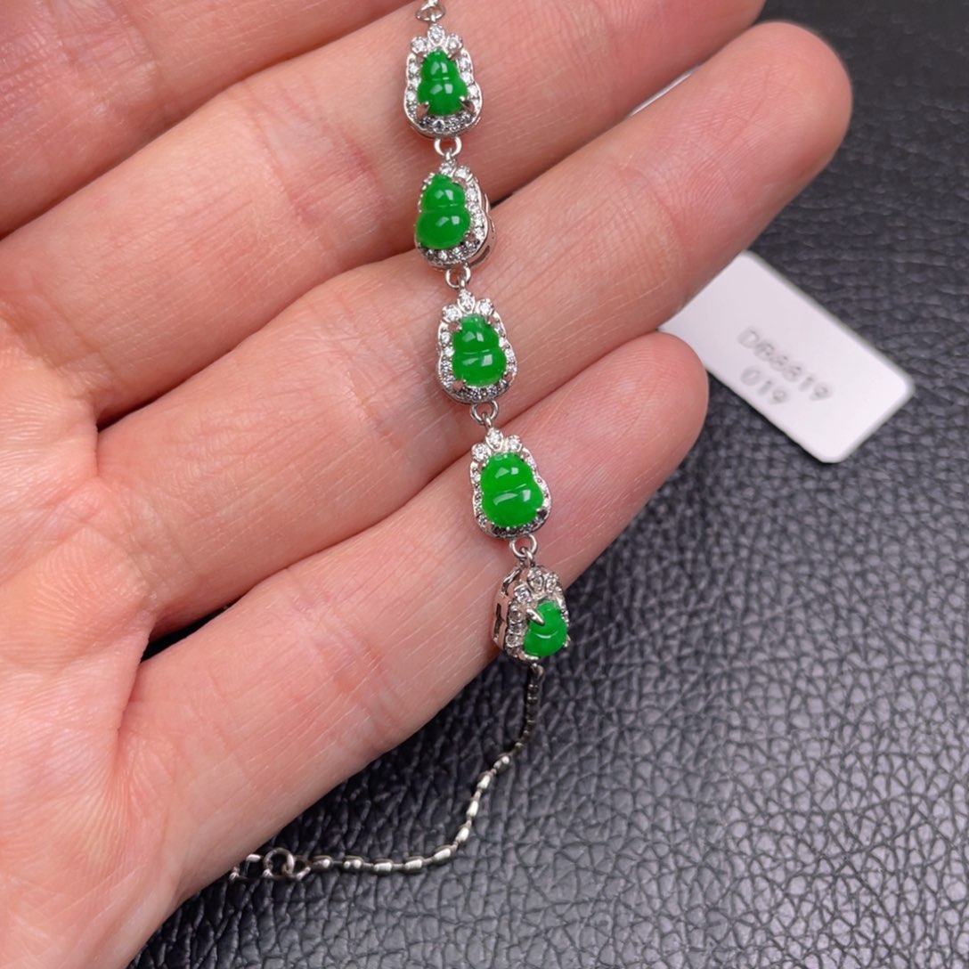 翡翠吊坠(不含链)银S925镶嵌吊坠