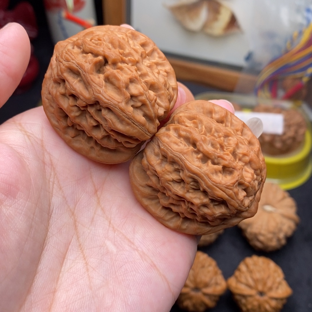 文玩核桃把件41龙脉元宝