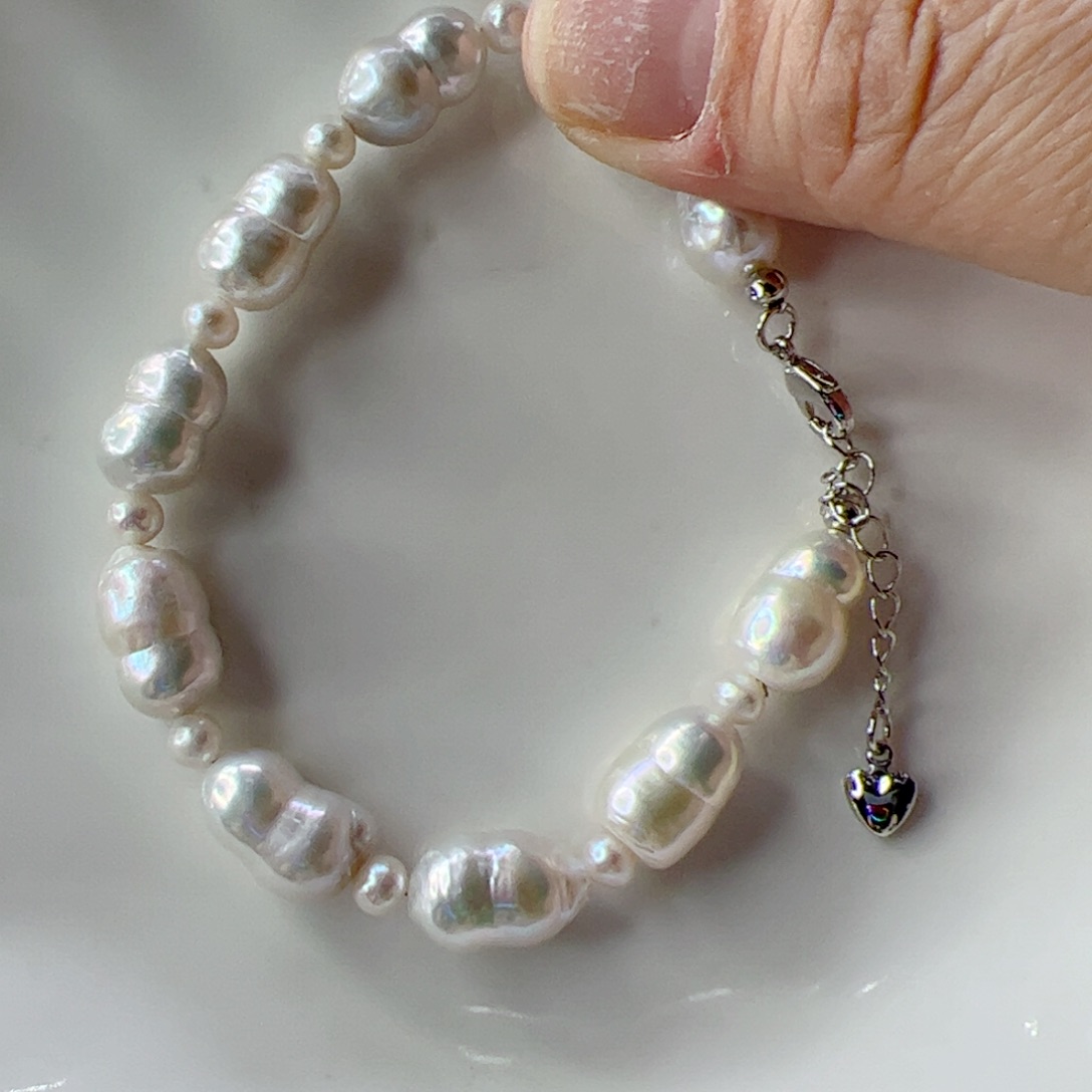 淡水珍珠合金手绳229