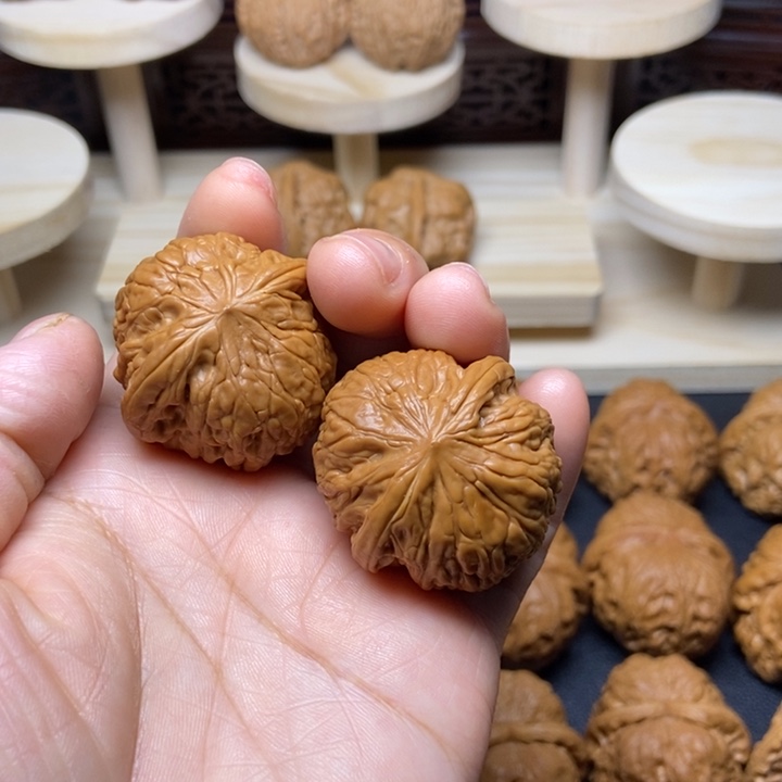 文玩核桃把件35铁锤