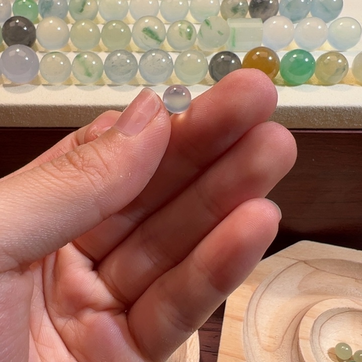 翡翠散珠天然缅甸翡翠A货6.3