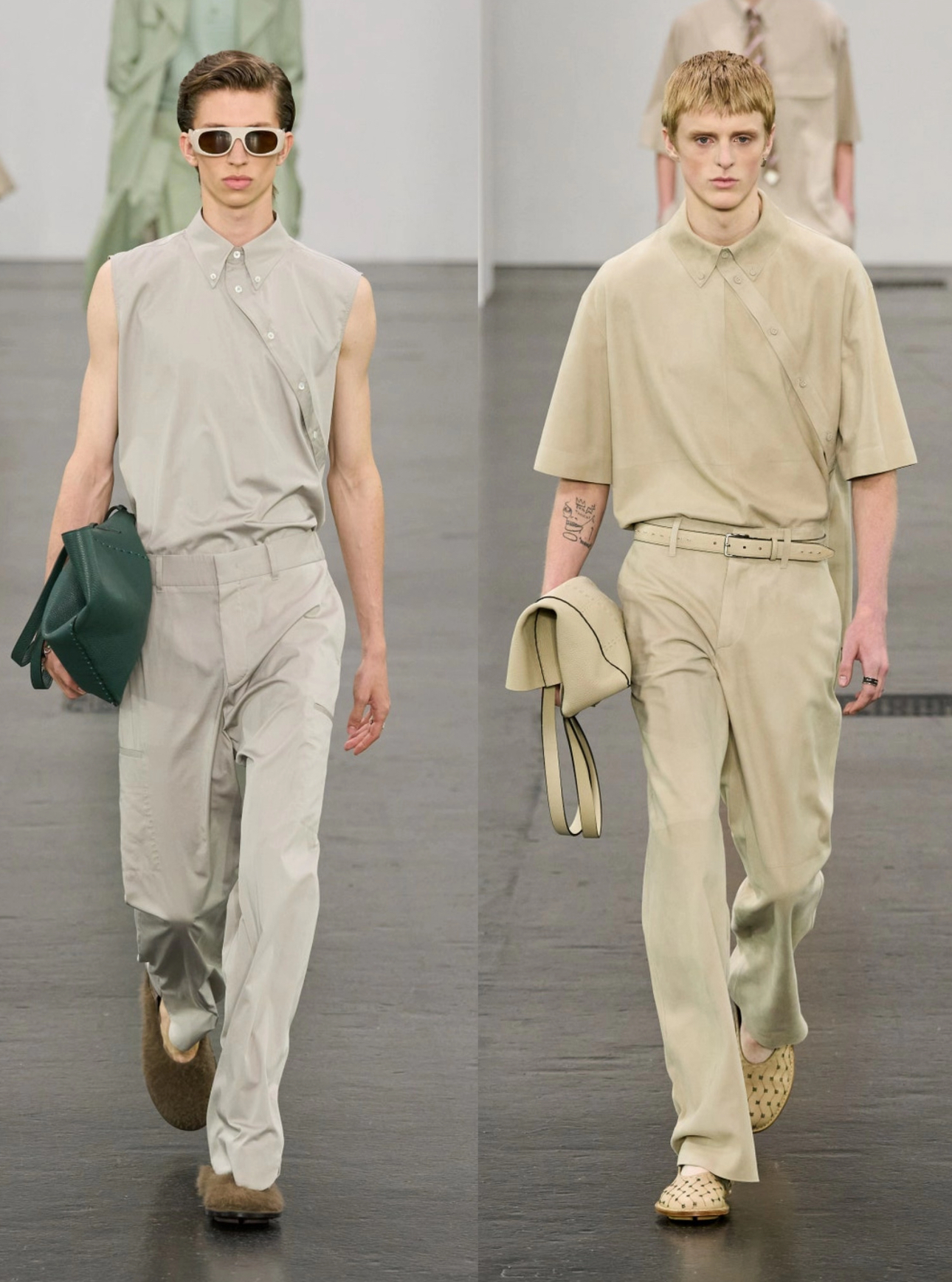 【初壹专属】白蓝色/2025新款时尚百搭高奢POLO衬衫休闲短袖-065