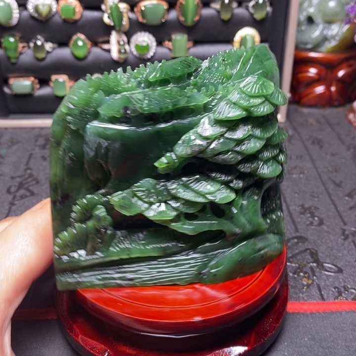 和田玉未镶嵌摆件