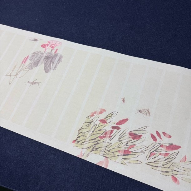 【升级纳米4cm齐白石红色画集长卷】大风堂纳米半生熟毛笔书法宣纸