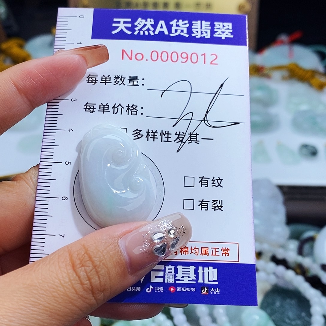 翡翠未镶嵌毛衣链9012