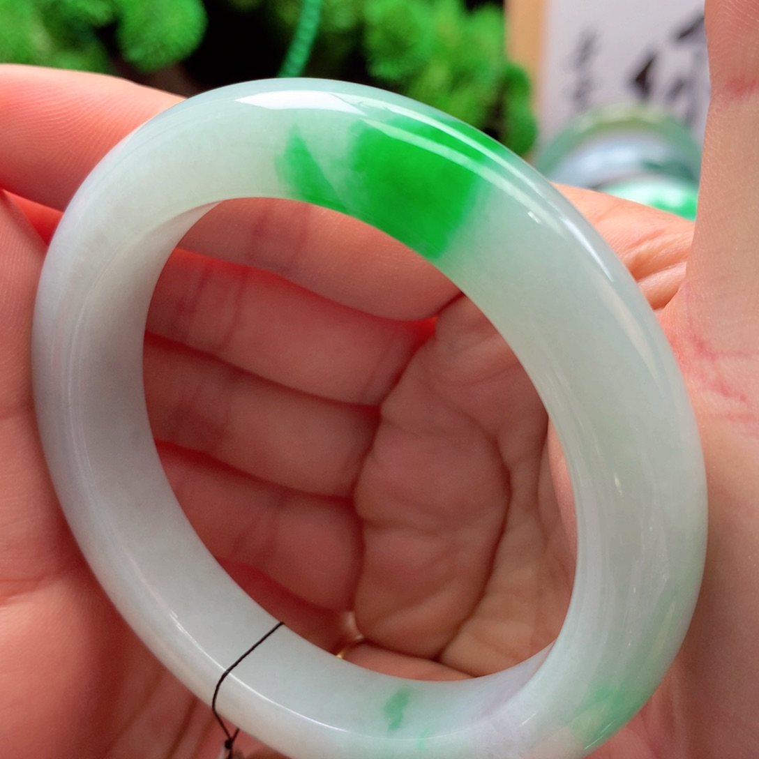 未镶嵌手镯翡翠缅甸57.8圈口