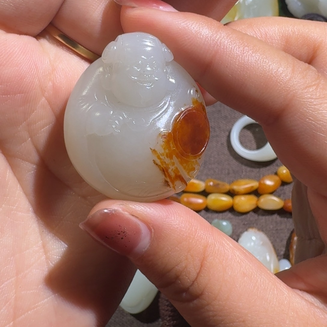 和田玉挂件未镶嵌重*已