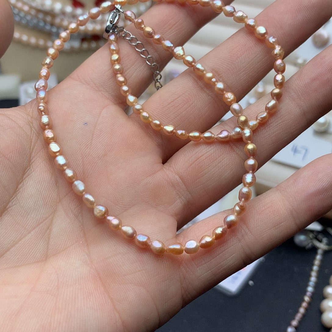 淡水珍珠3-4未镶嵌d 14