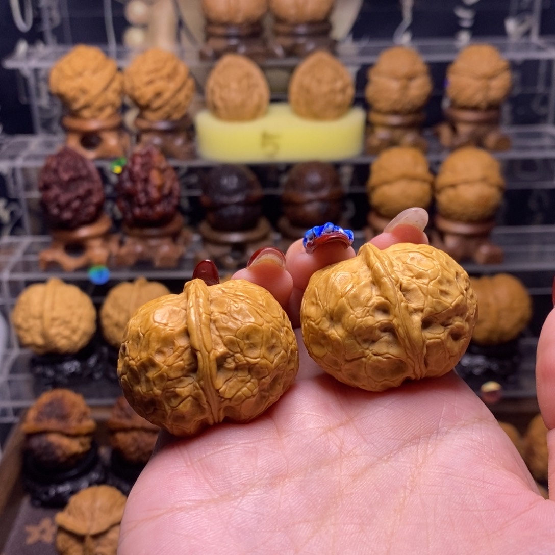 文玩核桃把件Z39玄武元宝36尺