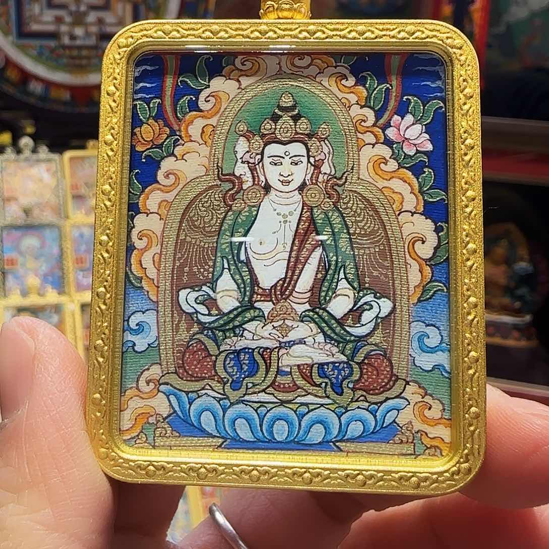 装裱画固****情大日如来带壳子