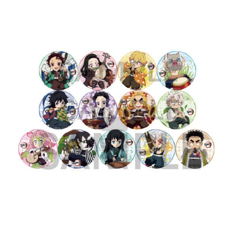 正版现货《鬼灭之刃》吧唧谷子中国版乐器盲盒马口铁徽章