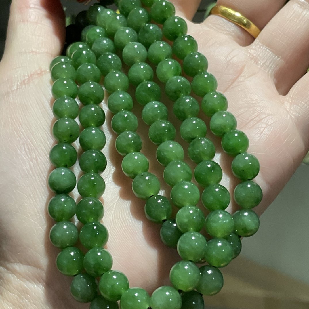 非金属亚克力手链 民族风时尚108颗佛珠