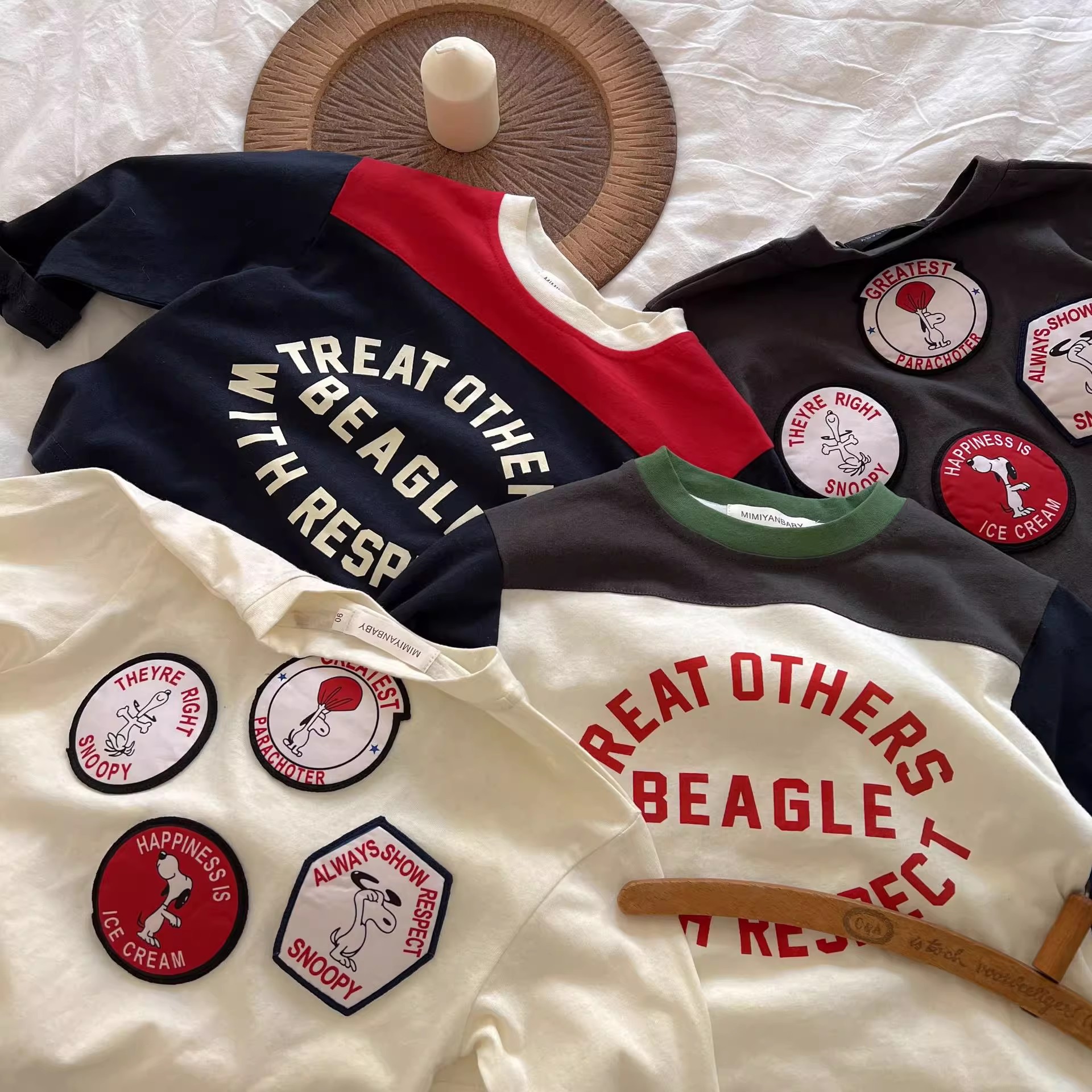 长袖卡通动漫打底衫儿童通勤吸汗圆领印花T恤宽松百搭