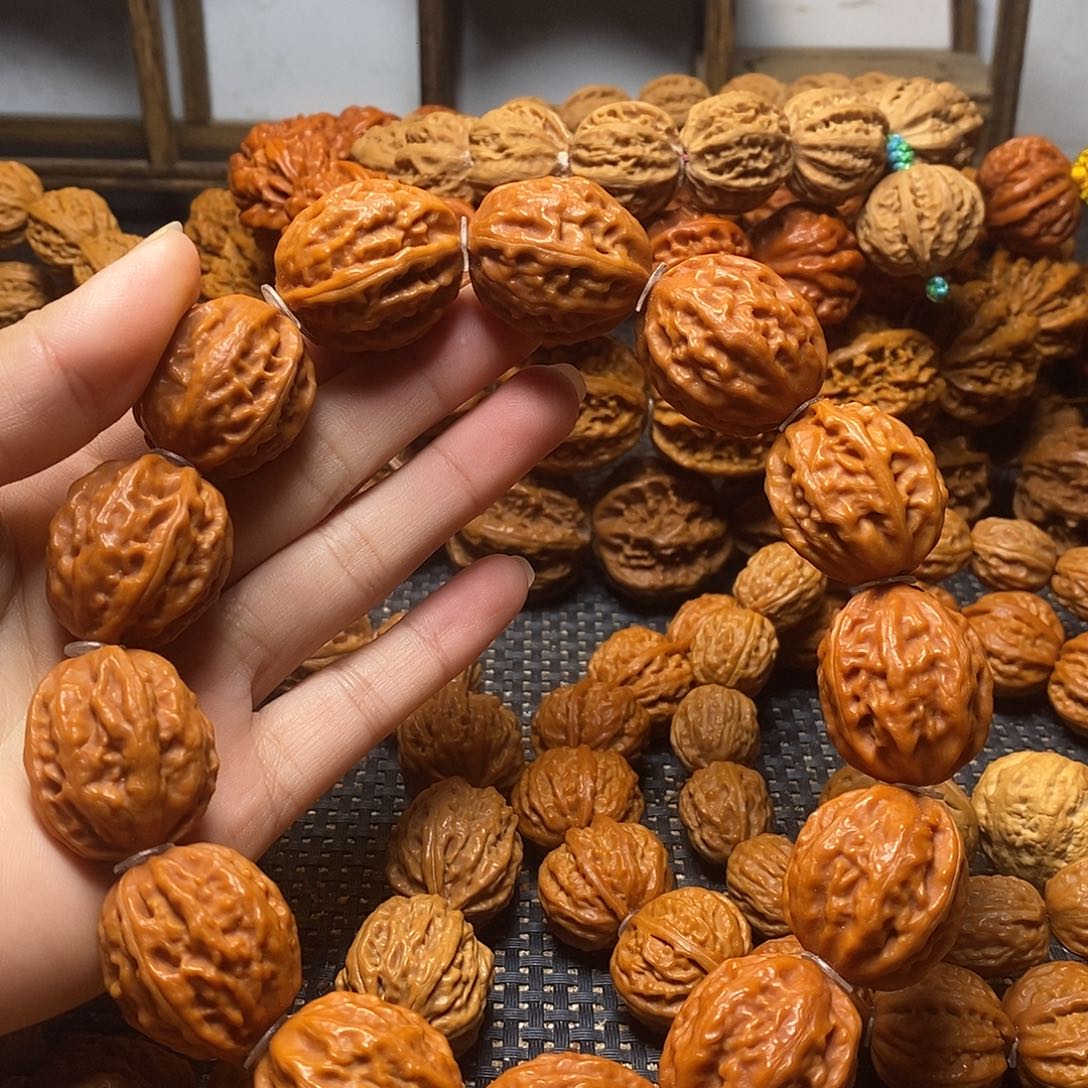 文玩核桃手串粗筋八棱手持