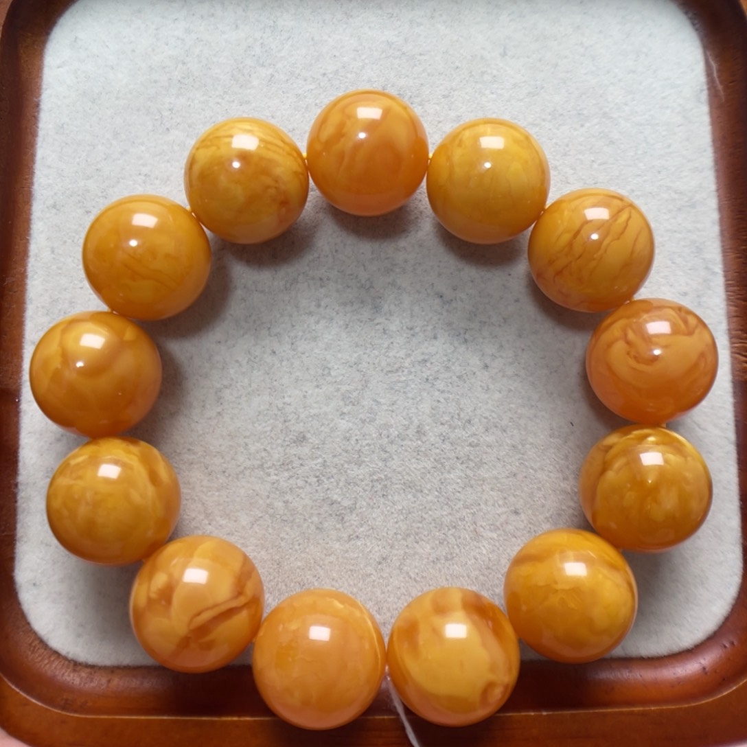 蜜蜡未镶嵌手串蜜蜡