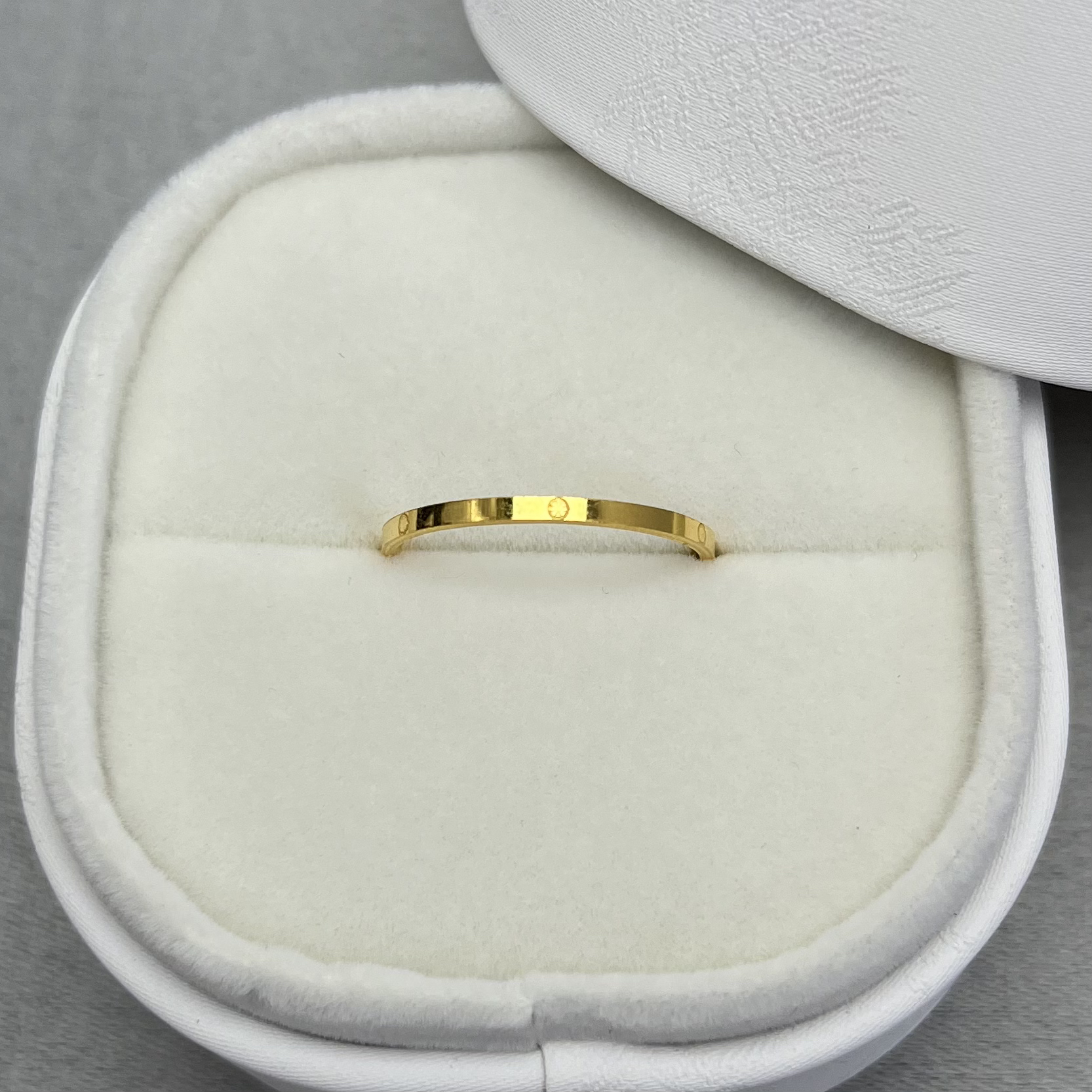 0.54 足金999 CNC车花小清新黄金戒指 圈口17 气质优雅时尚个性女