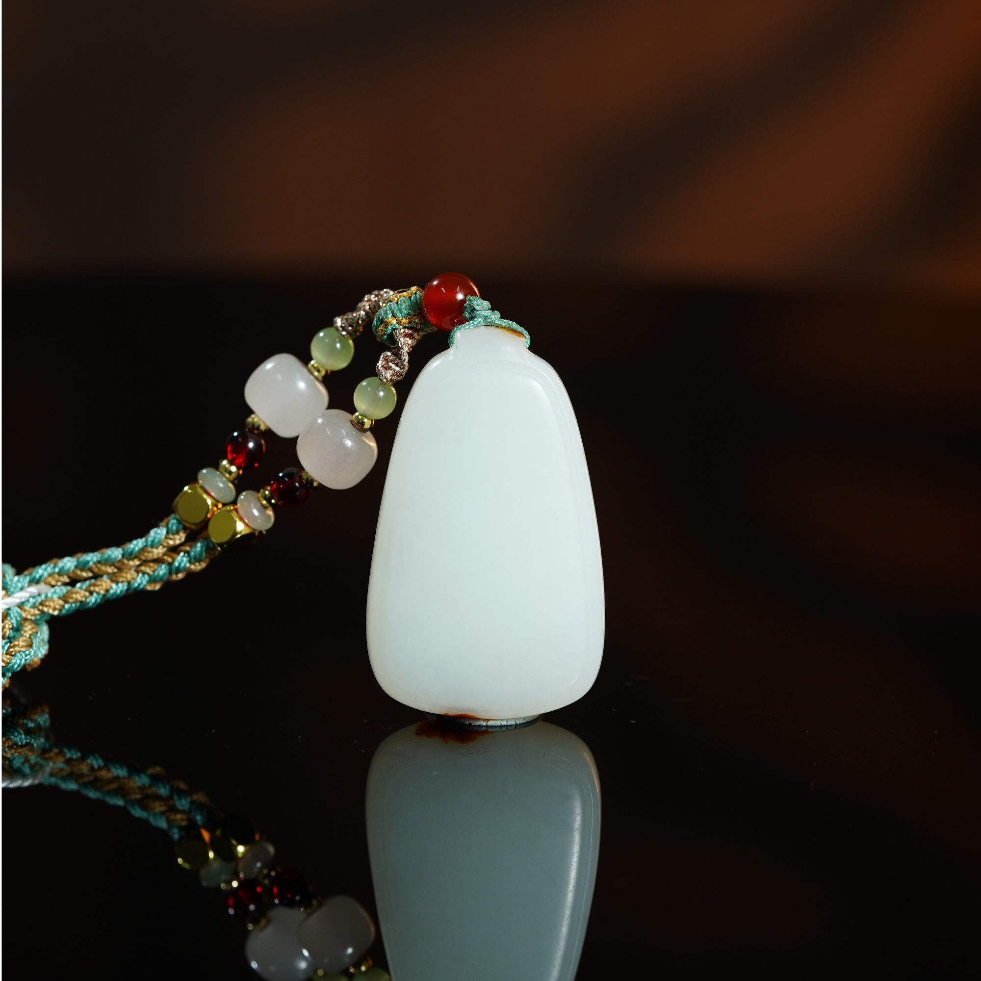 和田玉新疆留皮河床料无事牌22.11g L251206110 