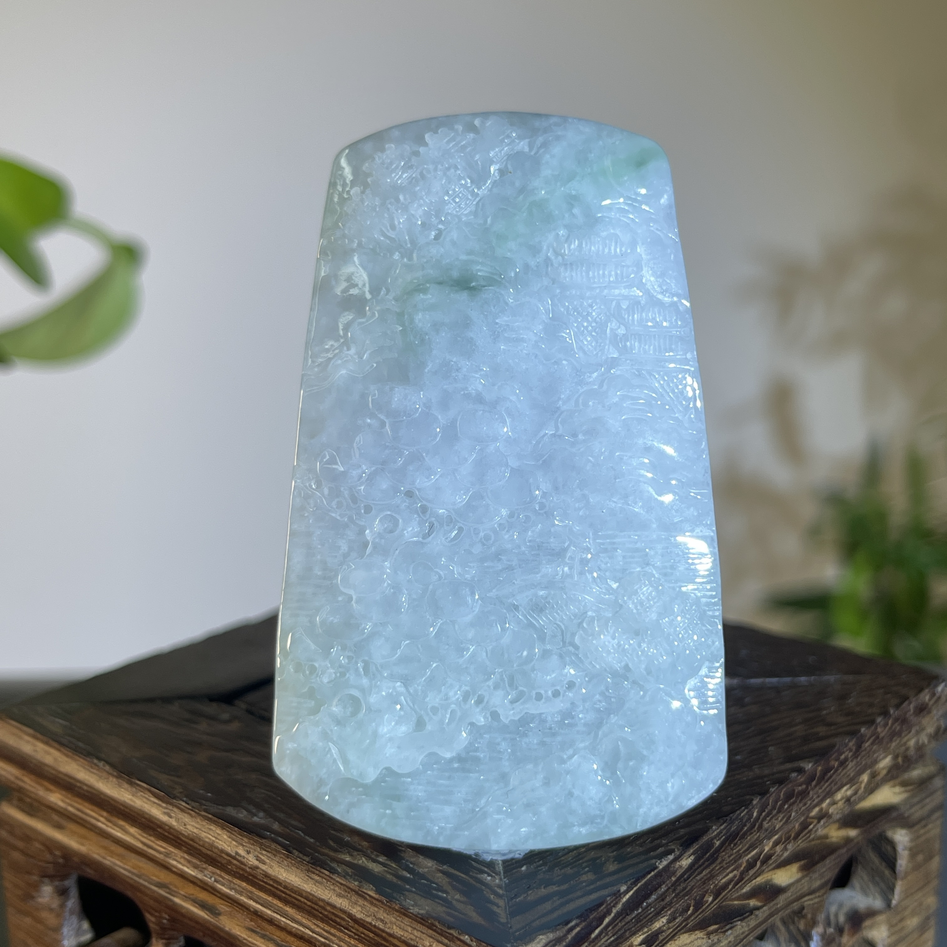 JXW16-51 天然缅甸翡翠A货  山水牌