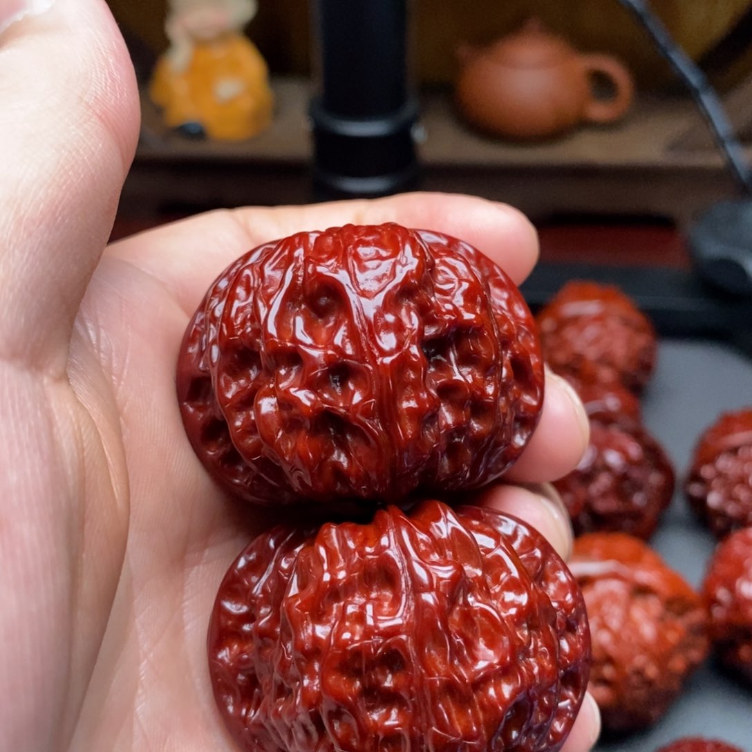 文玩核桃吊坠42磨盘