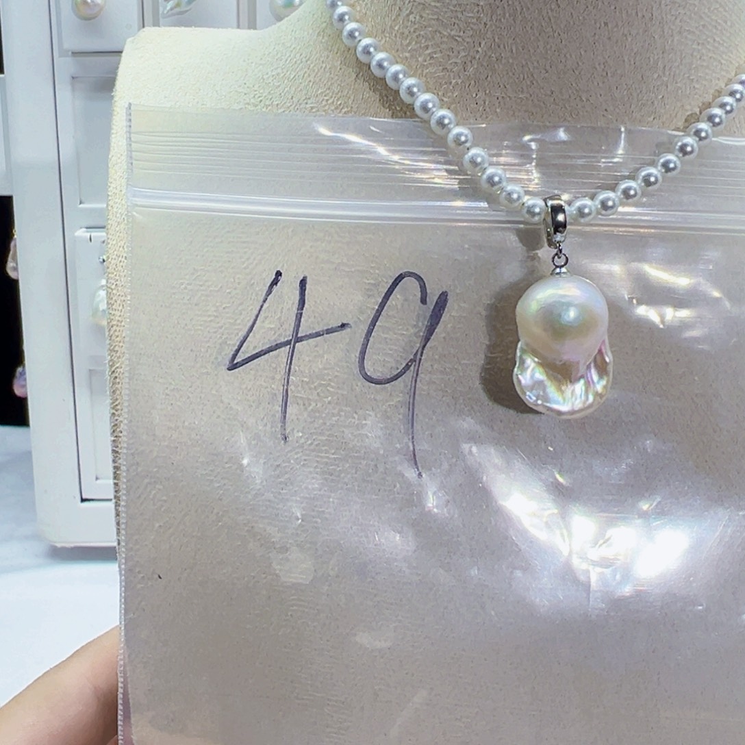 淡水珍珠合金颈饰