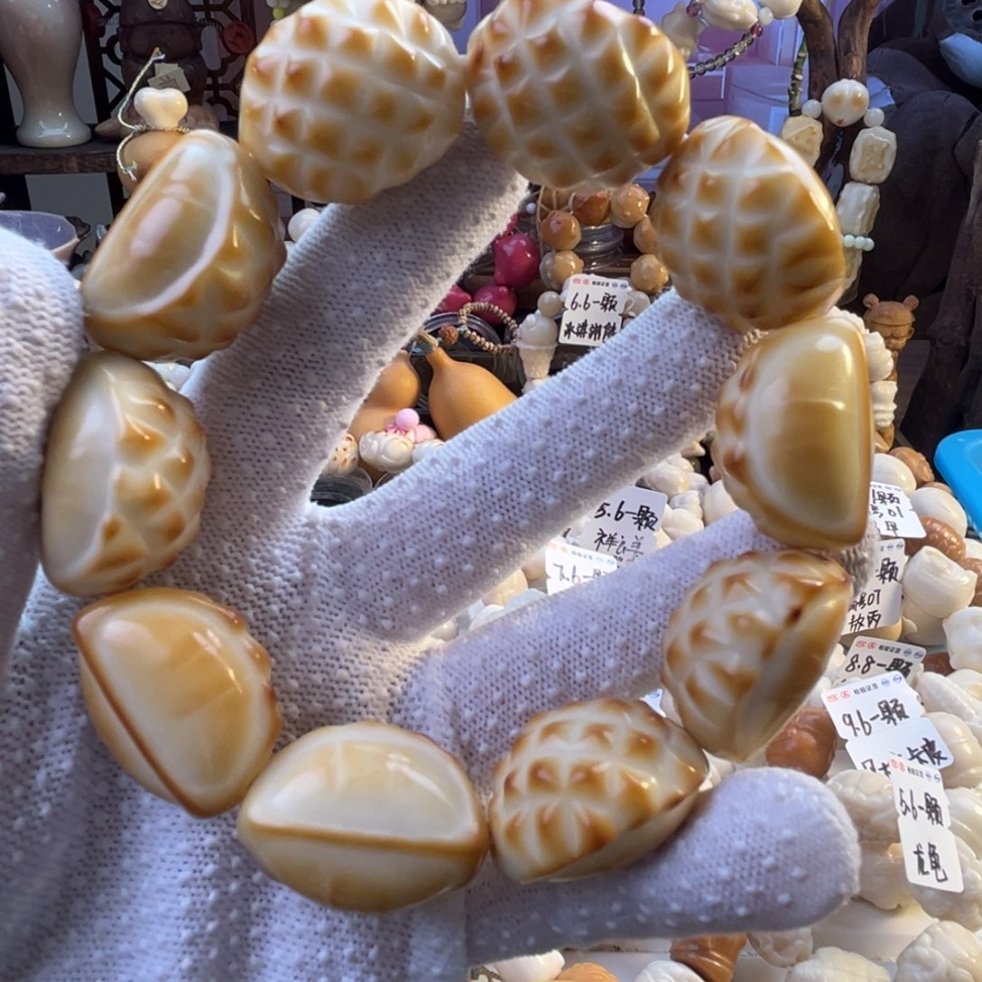 手串菩提根/象牙果-烤榴莲