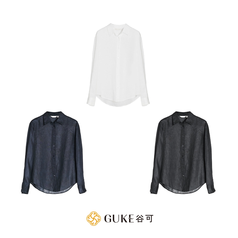 GKE/谷可C1359时尚亚麻衬衫女款