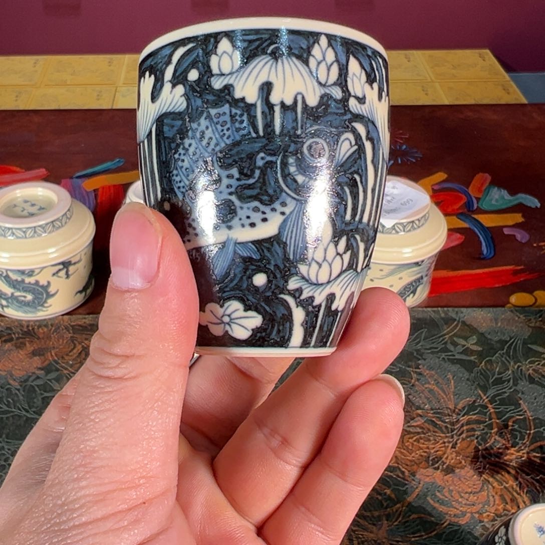 杯景德镇手绘头陶瓷