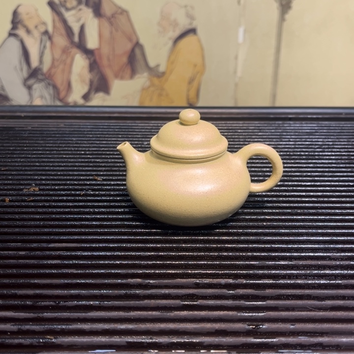 紫砂茶壶容天本绿