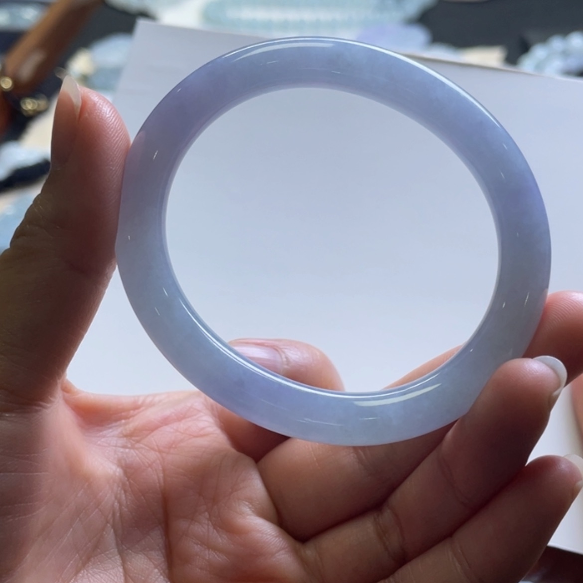【闪购商品】翡翠吊坠(不含链)未镶嵌紫罗兰贵圆