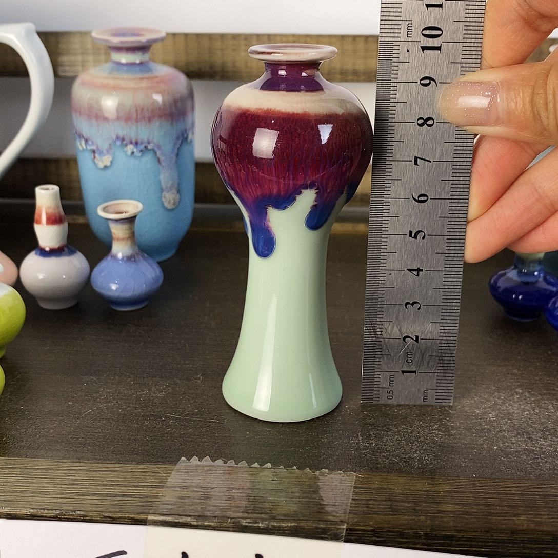 摆件景德镇高温陶瓷小花瓶